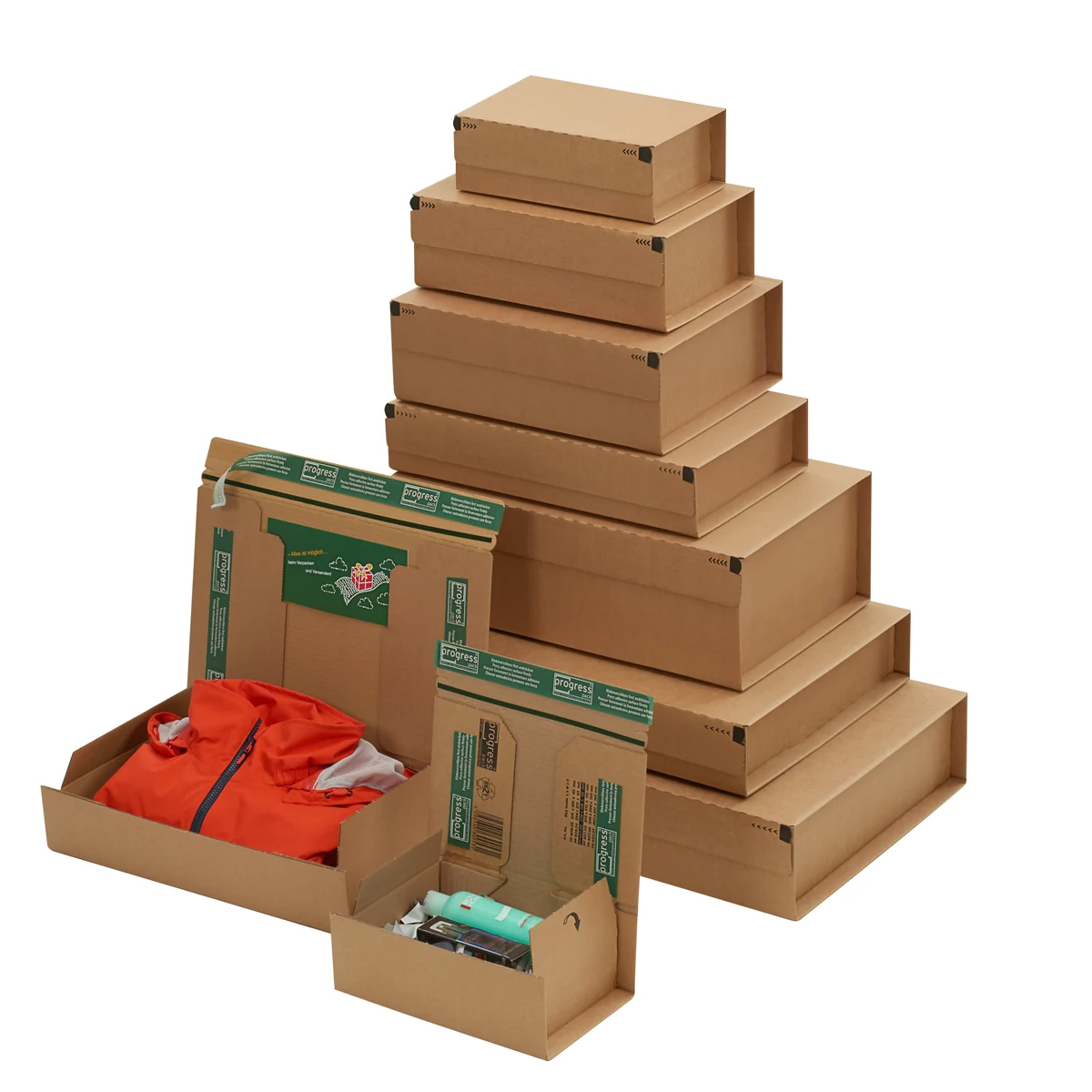 progress packaging PP K08.08 Serienabbildung zur Bauform PP K08.08 von progress packaging